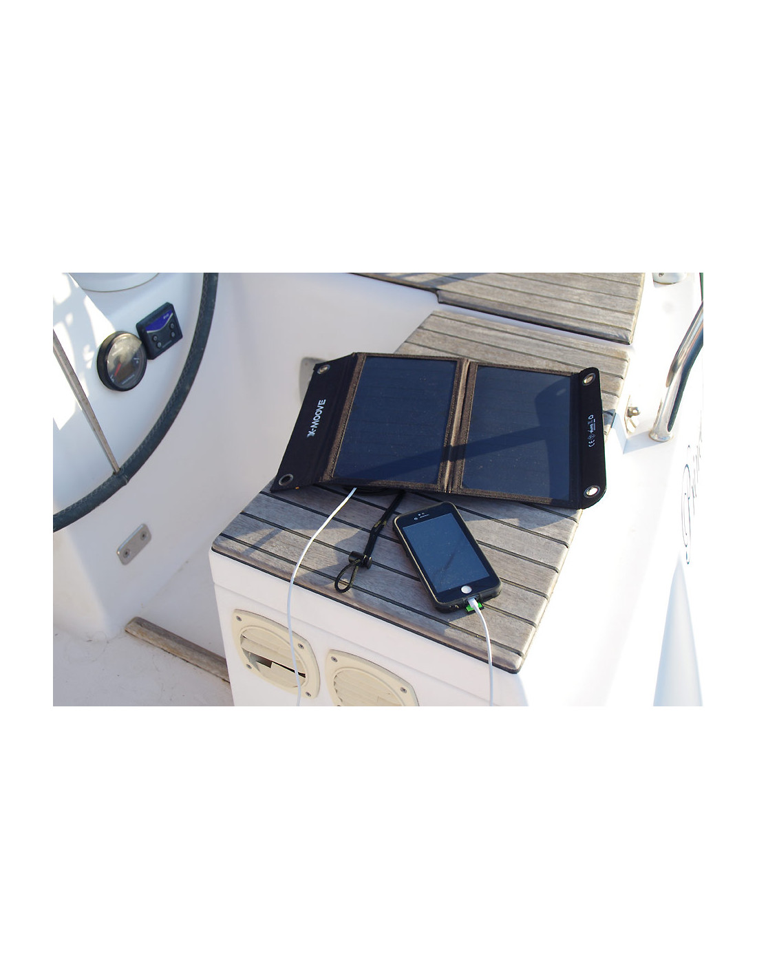 Panneau solaire 12W avec batterie intégrée