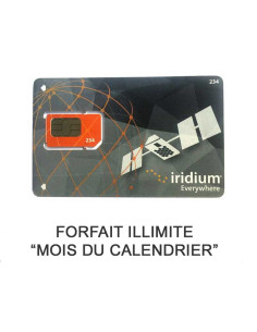 Forfait Iridium Go Unlimited "mois calendrier"