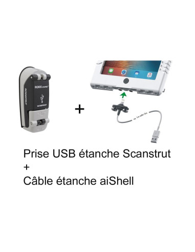 Pack prise Scanstrut + câble aiShell